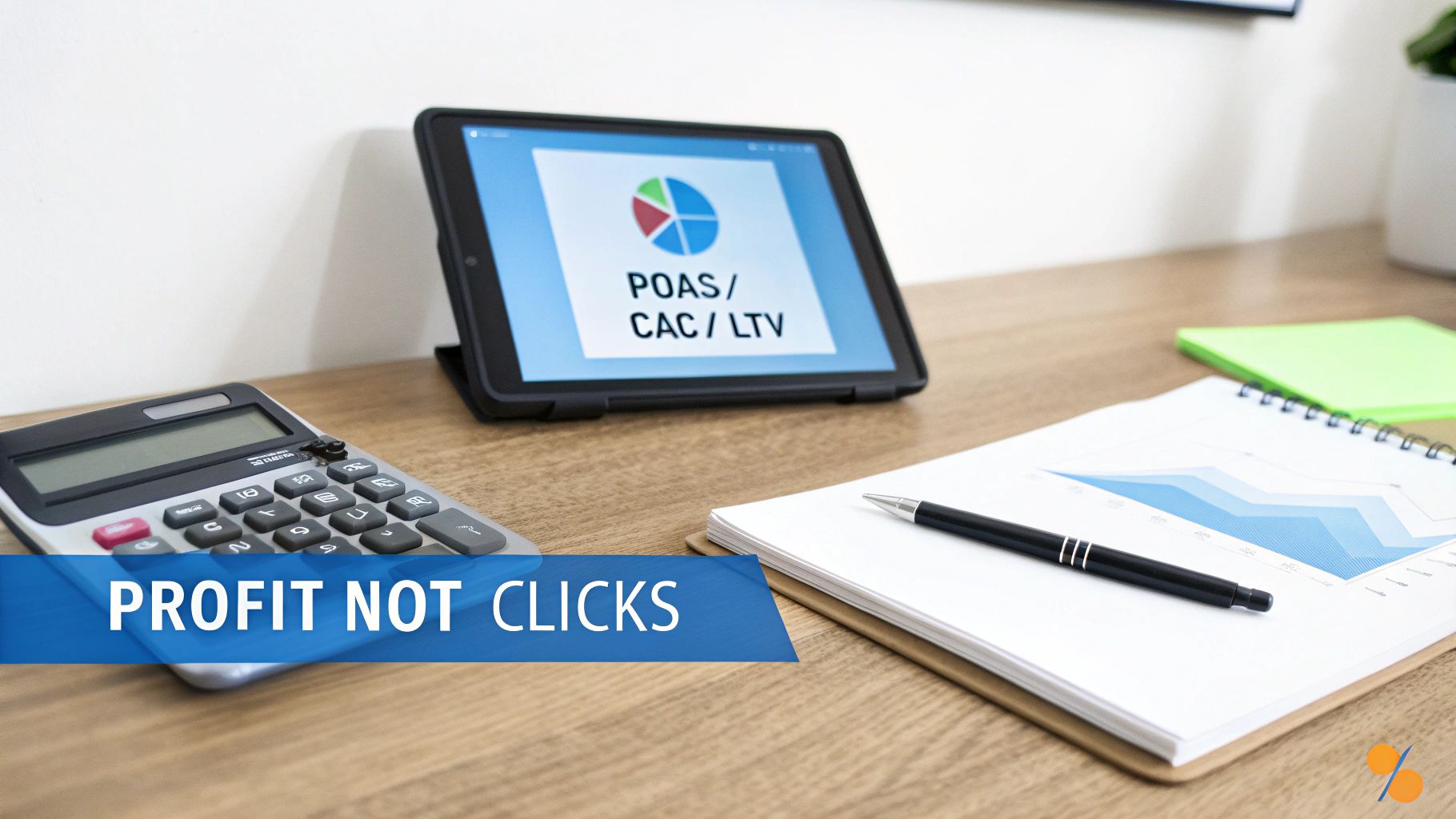 Profit-focused metrics for B2B Google Ads success B2B Google Ads Success focused on profit metrics like POAS CAC and LTV rather than clicks