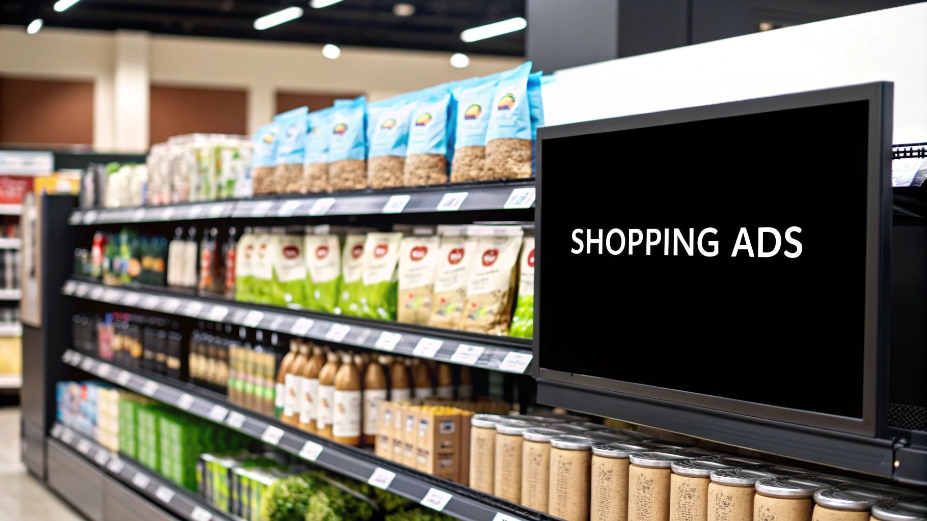 Example of Google Ads Campaign Types with Shopping Ads in a retail environment