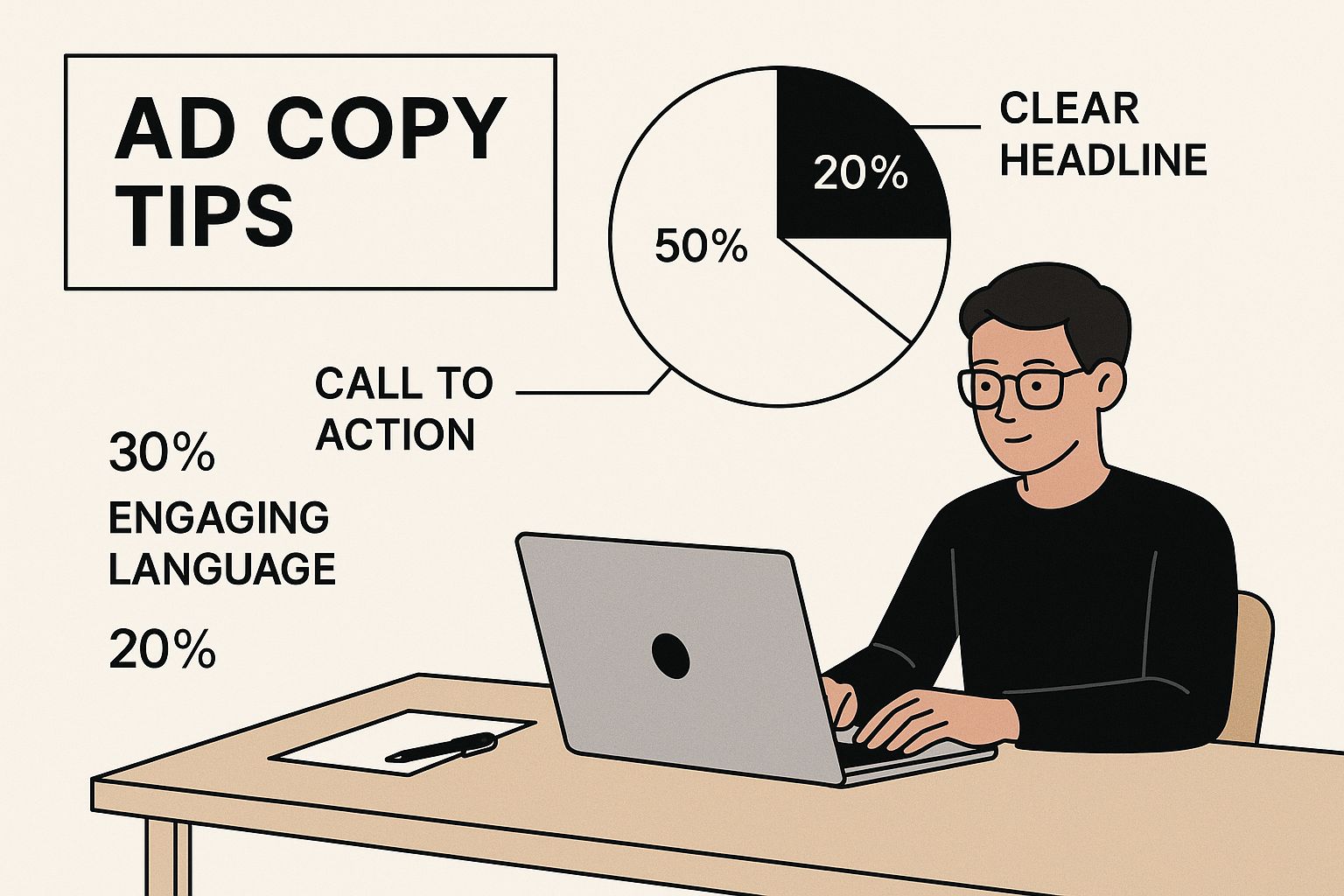 PPC for Ecommerce UK – Winning Ad Copy Tips PPC for Ecommerce UK ad copy tips showing clear headlines, call to action and engaging language