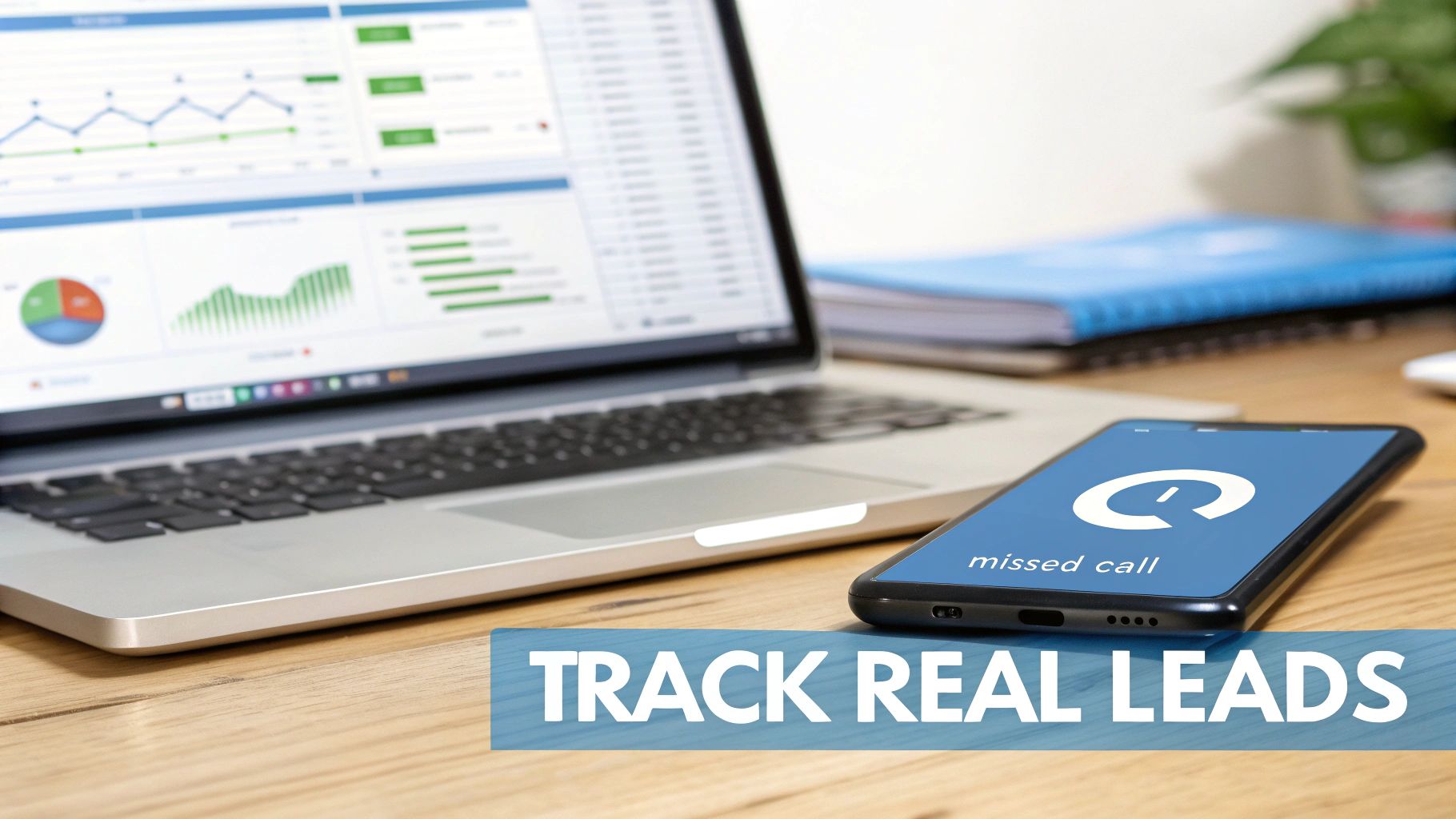 Track Real Leads for Trade and Building Product Businesses Lead tracking example for trade and building product businesses showing missed calls and the need to measure real enquiries
