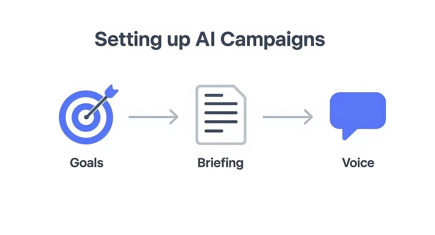 Setting Up ChatGPT Paid Campaigns: Goals, Briefing, and Voice Setting up ChatGPT Paid Campaigns with clear goals, structured briefing, and defined voice