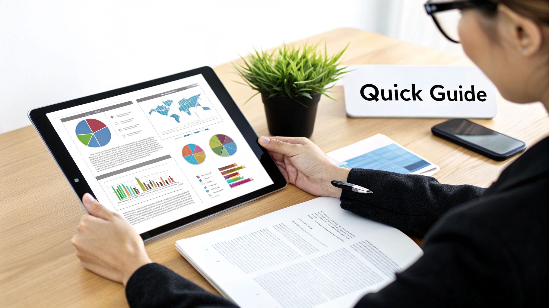 A person analysing advertising performance metrics on a laptop screen.
