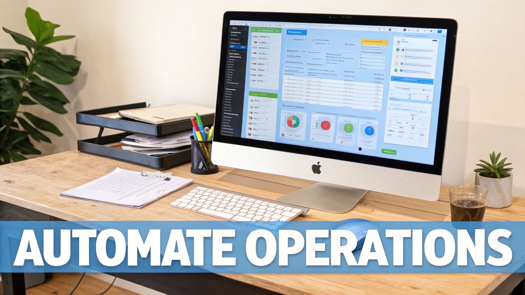 How to Scale a Business for Sustainable Growth – Automating Operations Computer dashboard illustrating automated processes for How to Scale a Business for Sustainable Growth