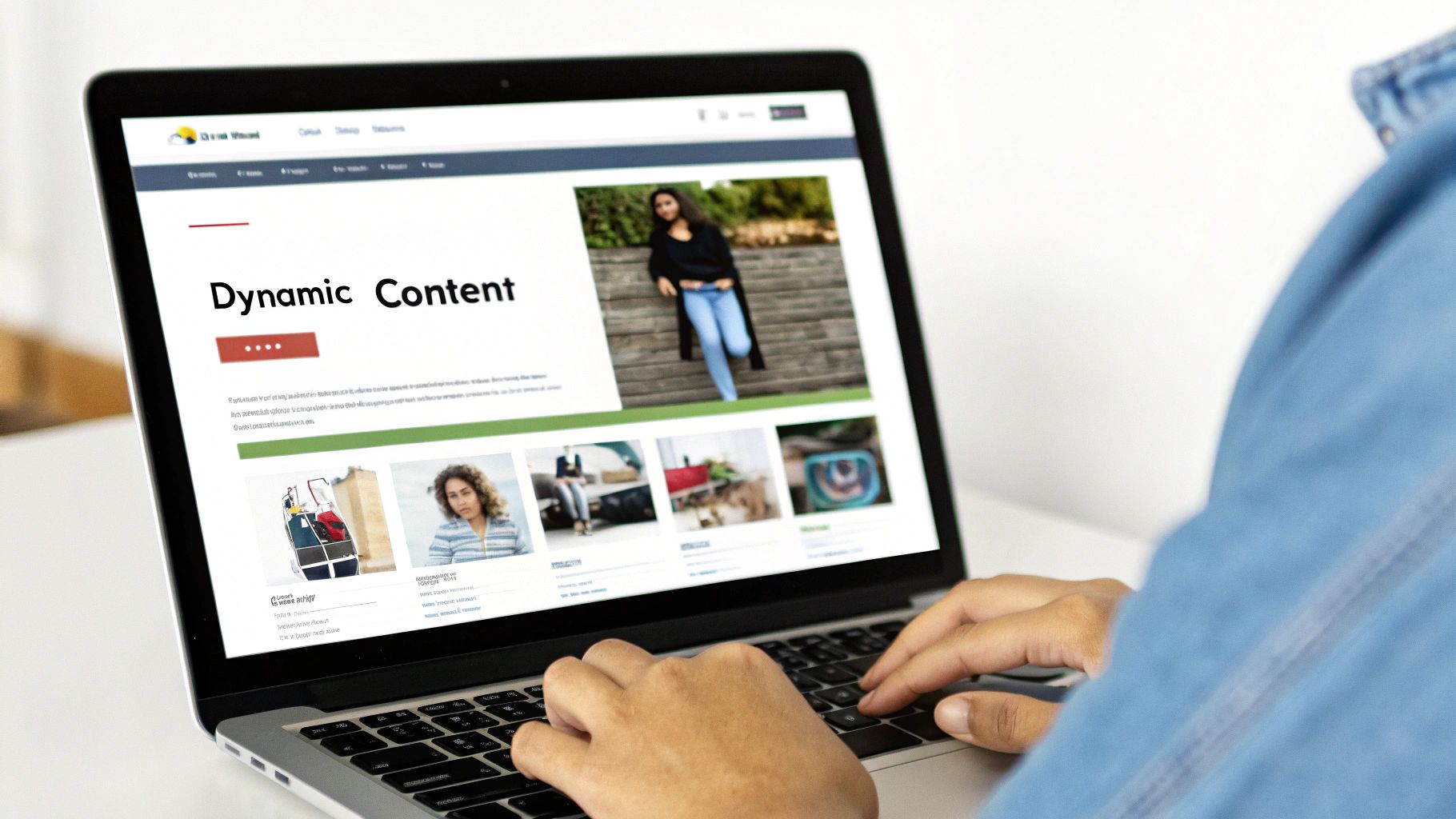 Infographic showing key data about Personalization and Dynamic Content