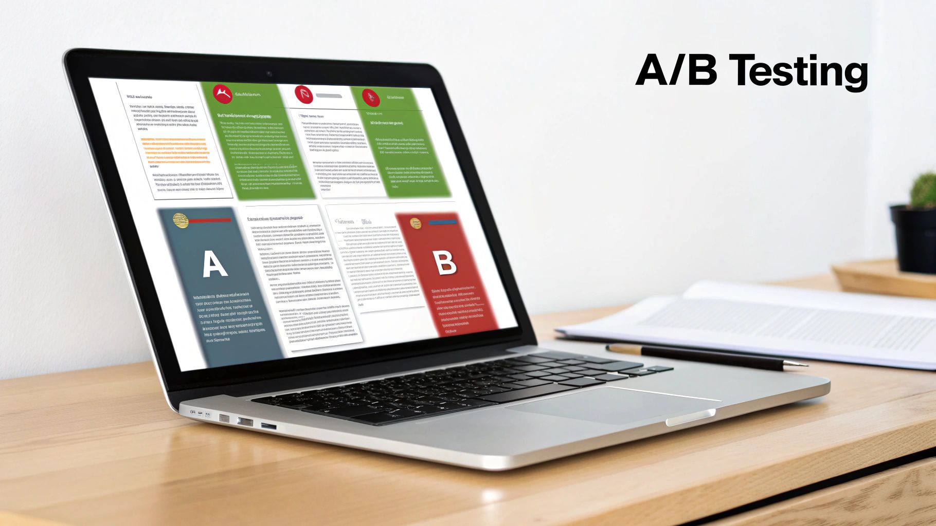 A/B testing example used in Conversion Optimisation Services