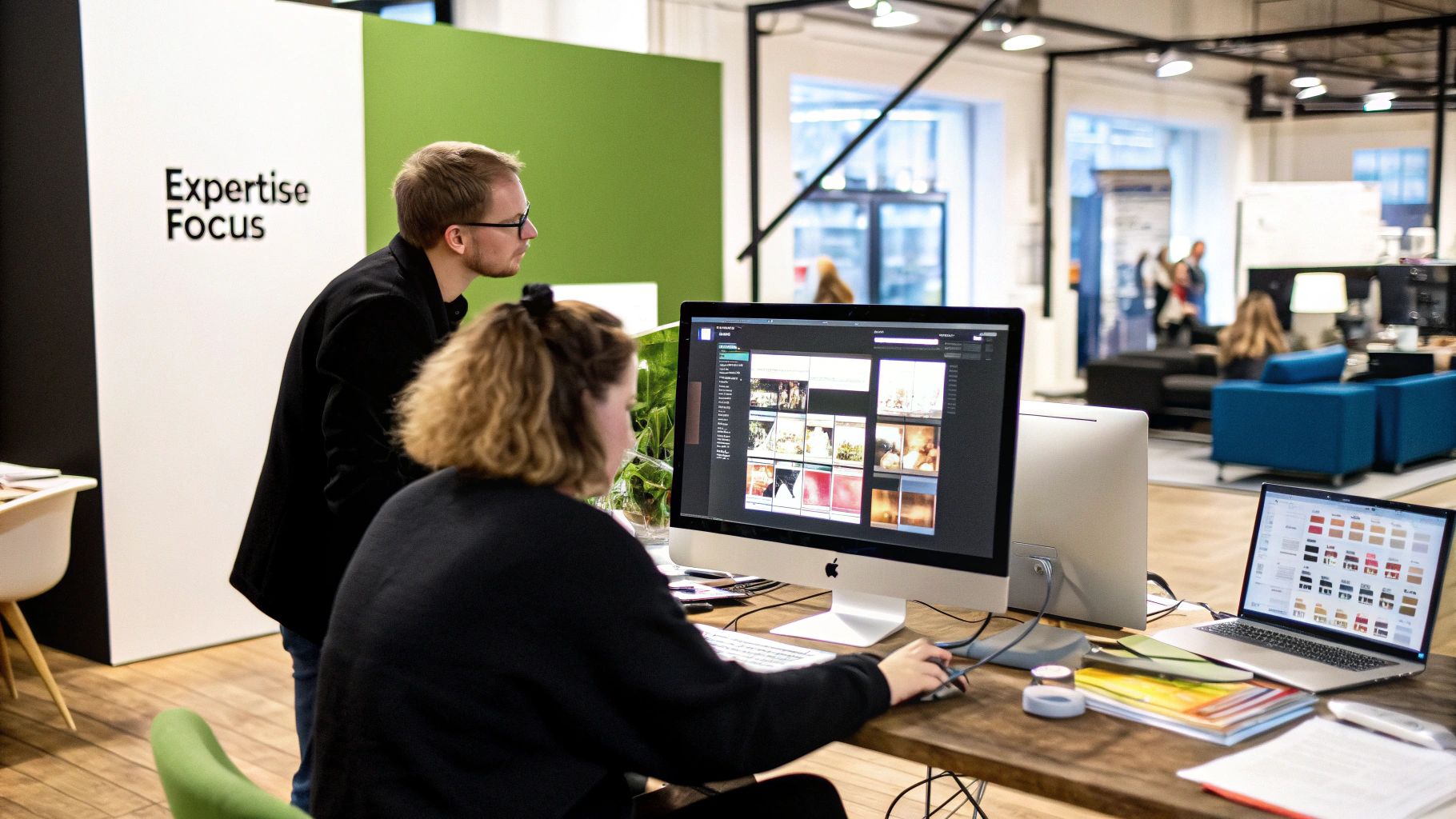 Creative team showcasing expert focus in In House vs Agency Marketing to maximise Marketing ROI
