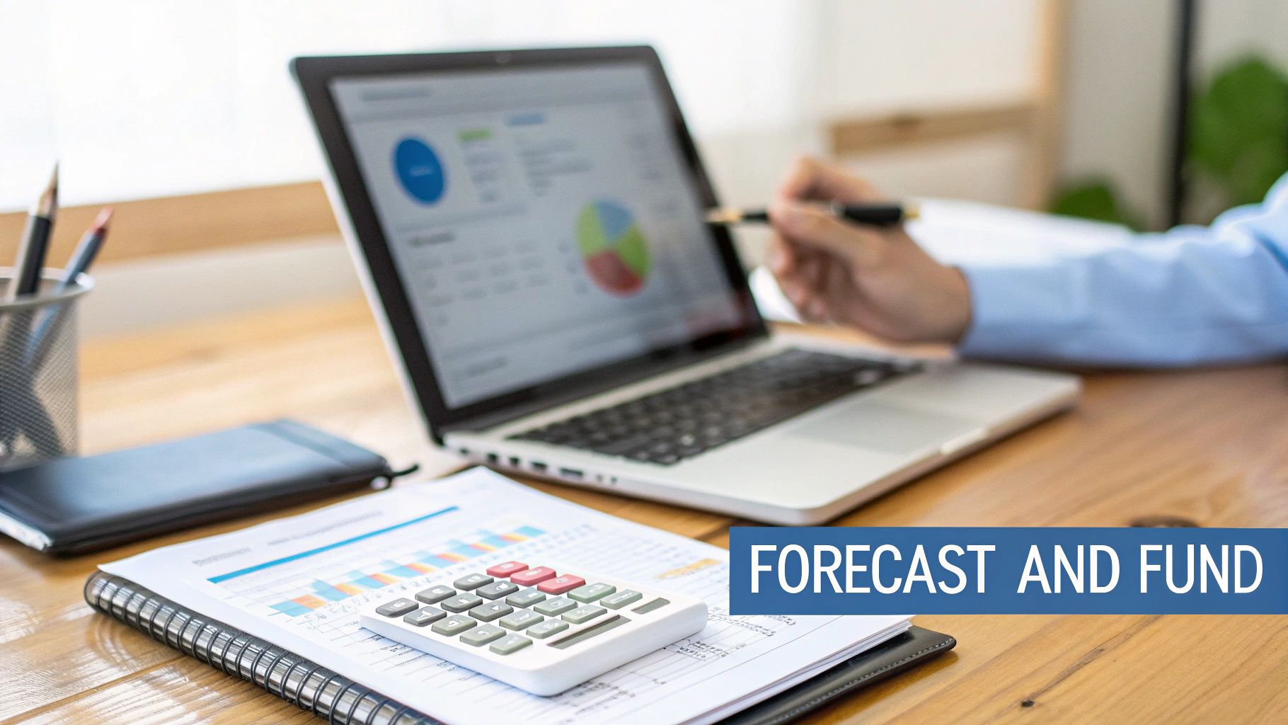How to Scale a Business for Sustainable Growth – Forecasting and Funding Financial forecasting and analytics on a laptop demonstrating How to Scale a Business for Sustainable Growth
