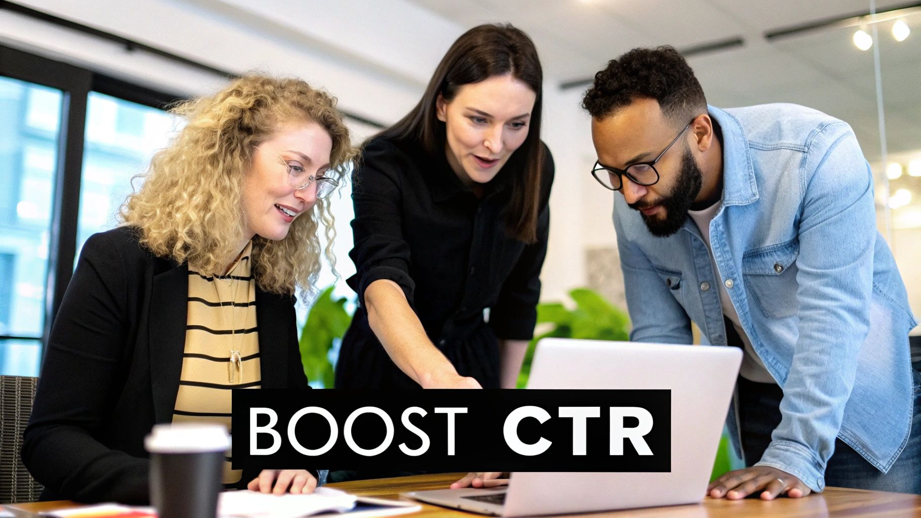 Boost CTR Performance – Learn What Is a Good CTR Rate Marketing team analysing data to boost click-through rate and understand What Is a Good CTR Rate.