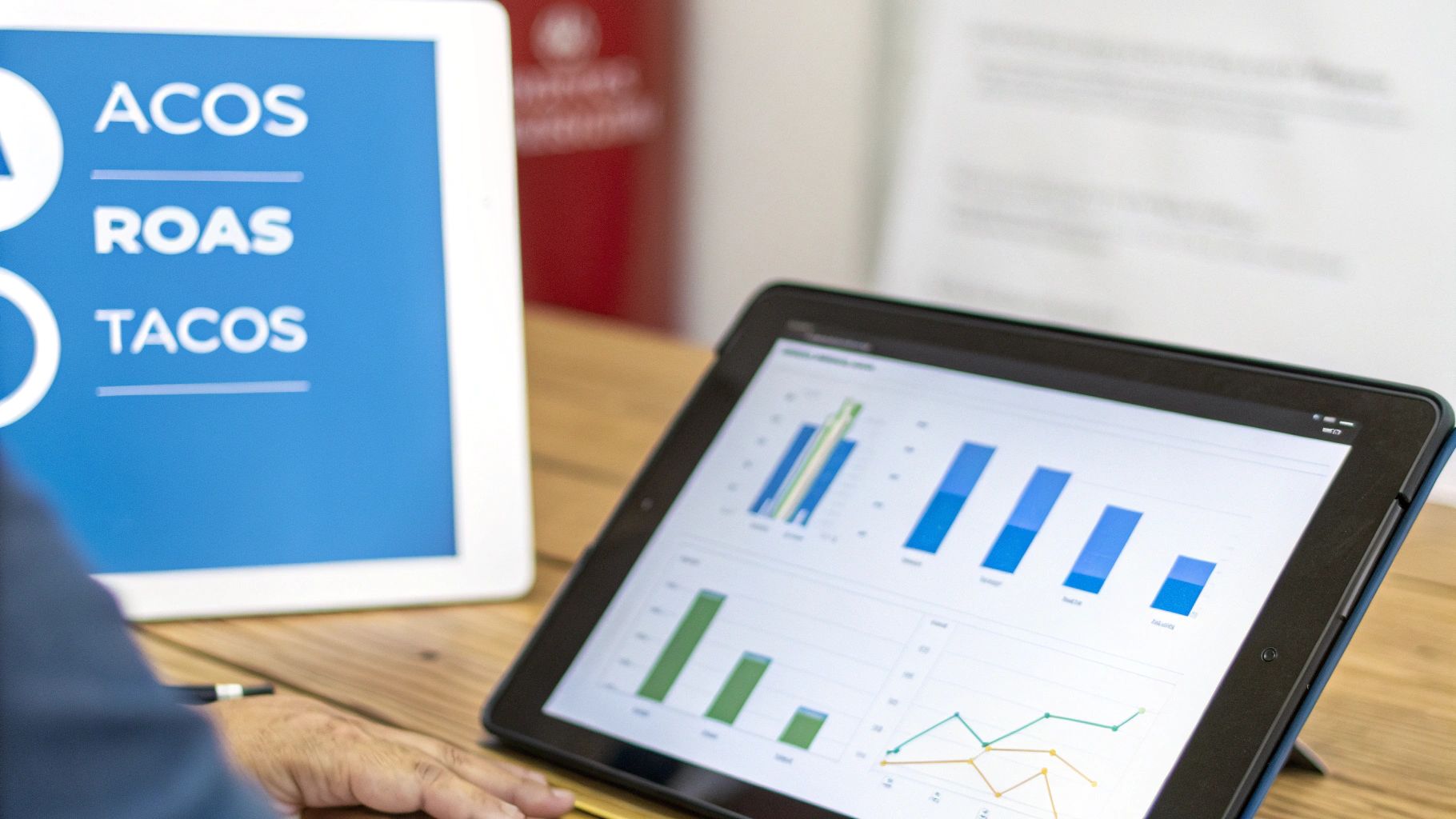 Measuring Performance in PPC in Amazon Performance metrics including ACOS, ROAS and TACOS used to measure PPC in Amazon success