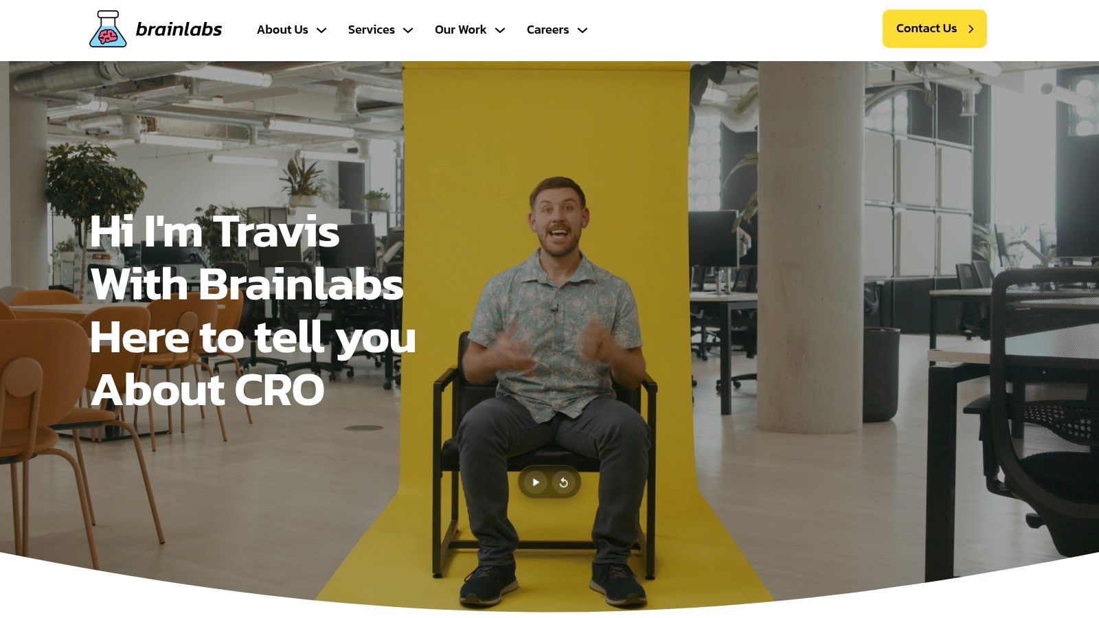 Brainlabs and How Conversion Rate Optimisation Agencies Improve CRO Brainlabs CRO page explaining how conversion rate optimisation agencies use testing and UX improvements to boost conversions