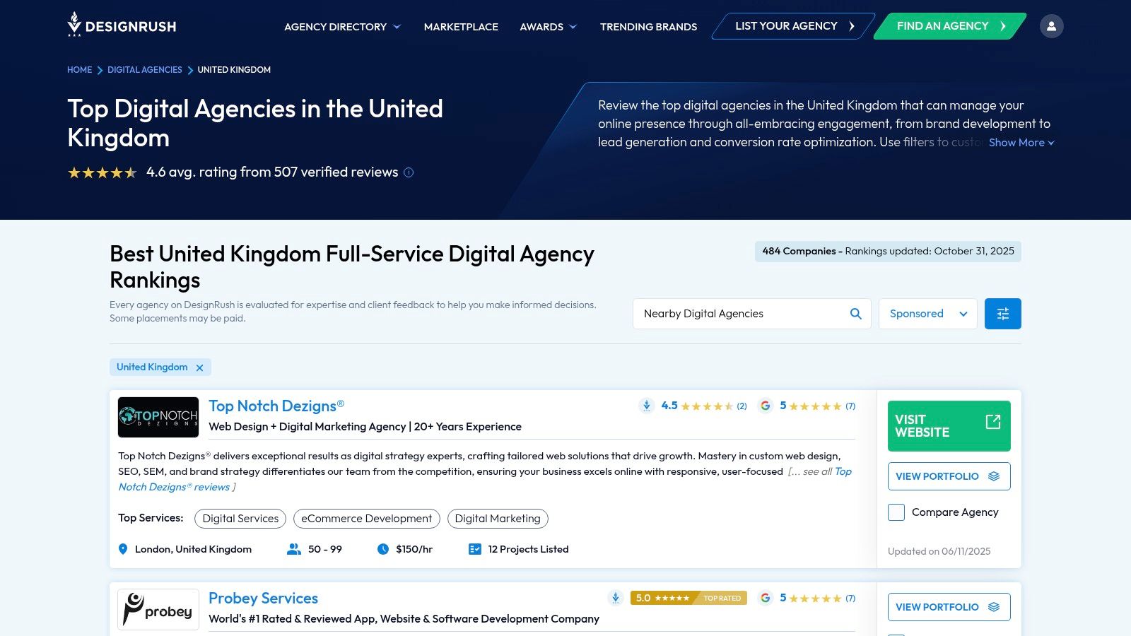 Best ChatGPT Advertising Agency on DesignRush Top UK Digital Agency Rankings. DesignRush list of top digital agencies in the UK featuring the Best ChatGPT Advertising Agency.