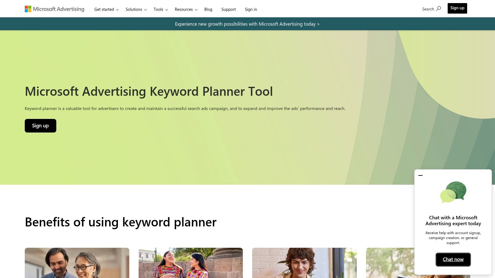 Microsoft Advertising Keyword Planner (Bing)