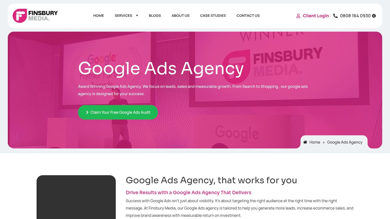 Finsbury Media – Award-Winning Google Ads Agency in London Award-winning campaigns at Best Google Ads Agency London, Finsbury Media