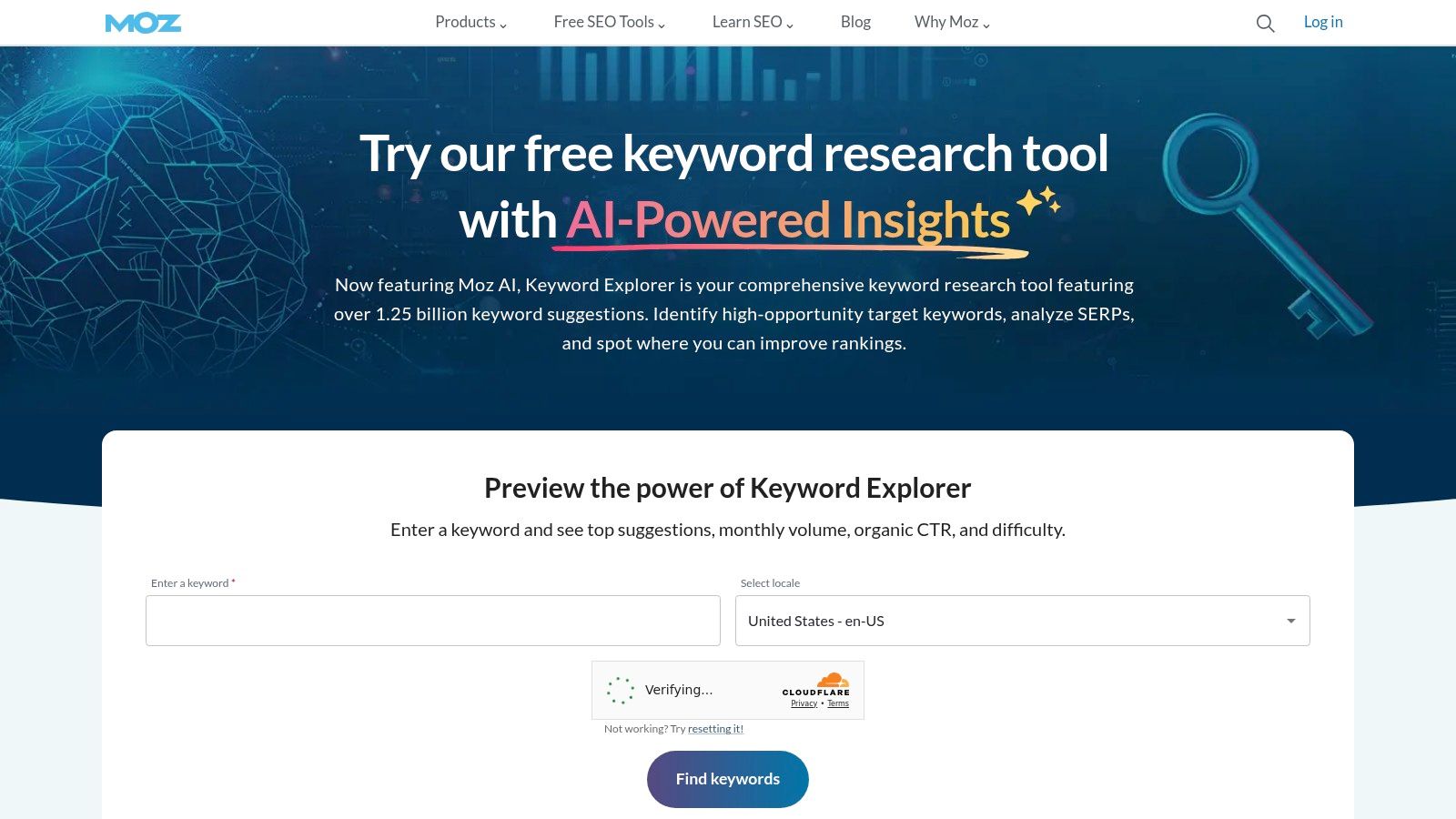 Moz – Keyword Explorer