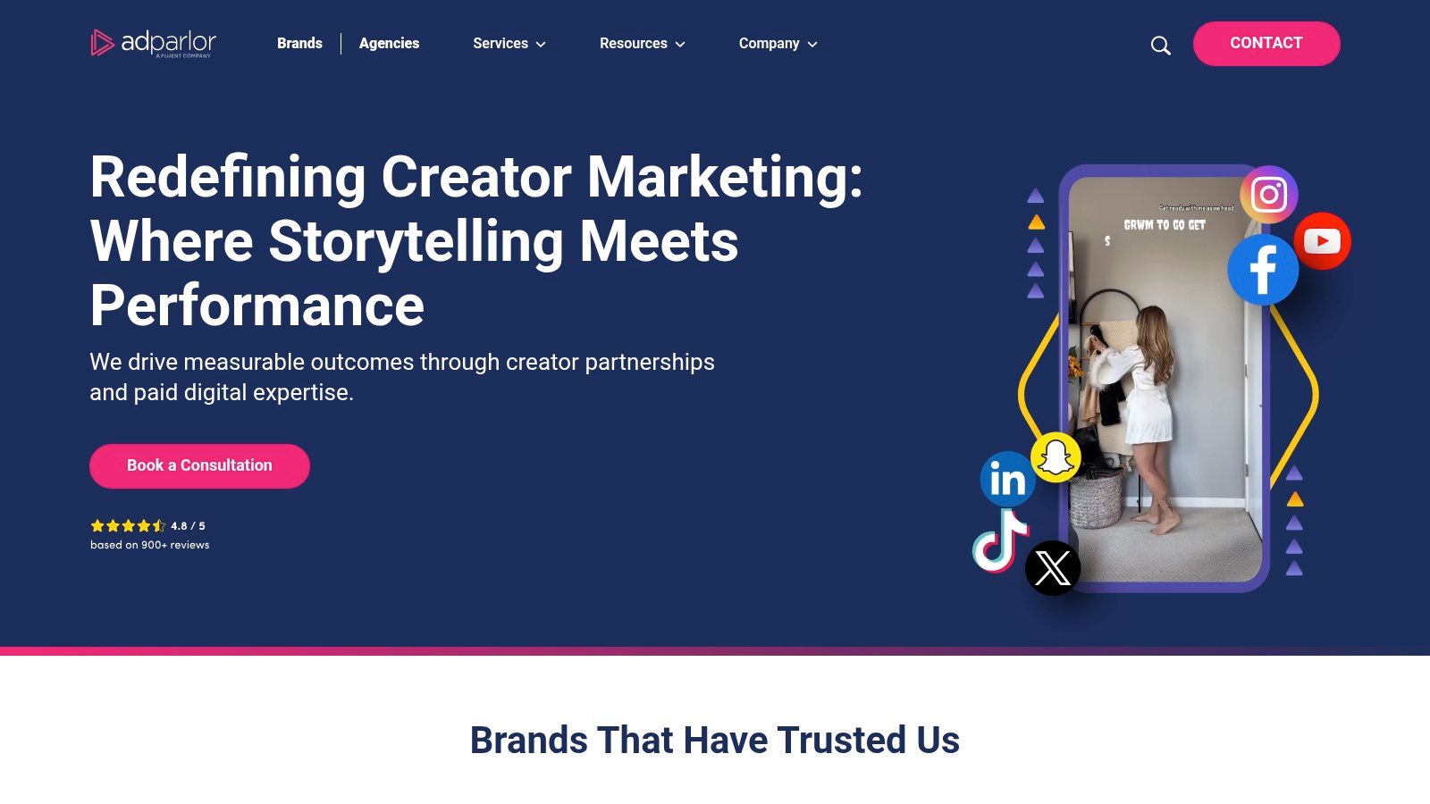 Facebook Ads Examples from AdParlor’s creator marketing platform