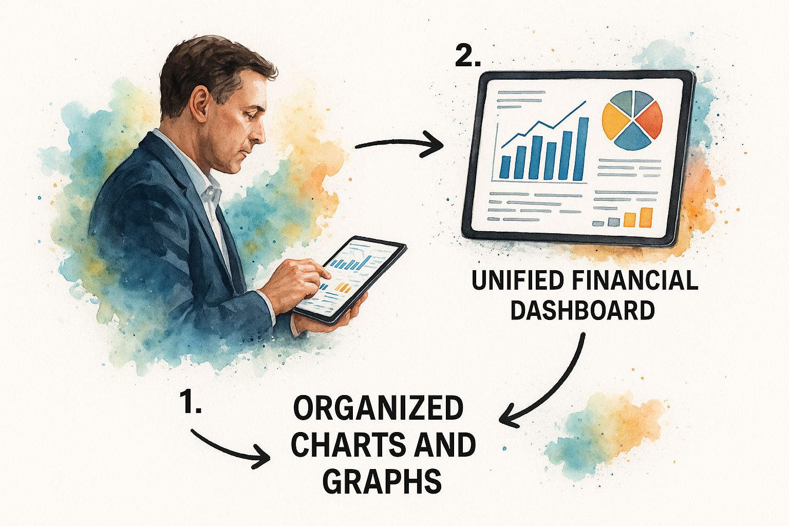 Infographic about financial data aggregation