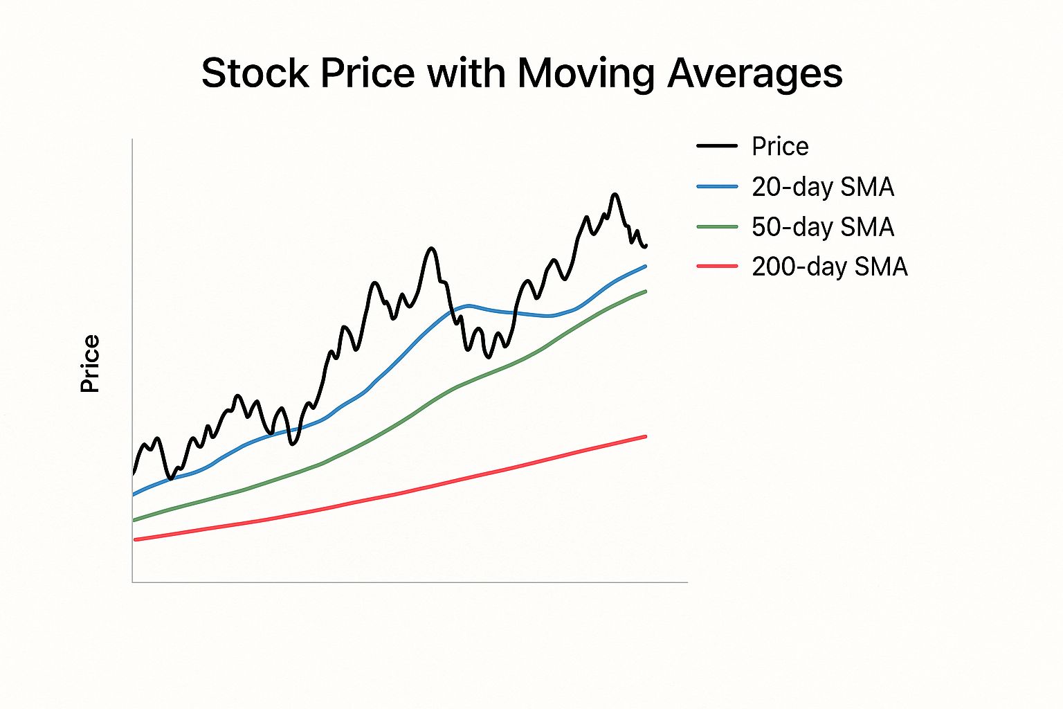 Infographic about how to read stock charts for beginners