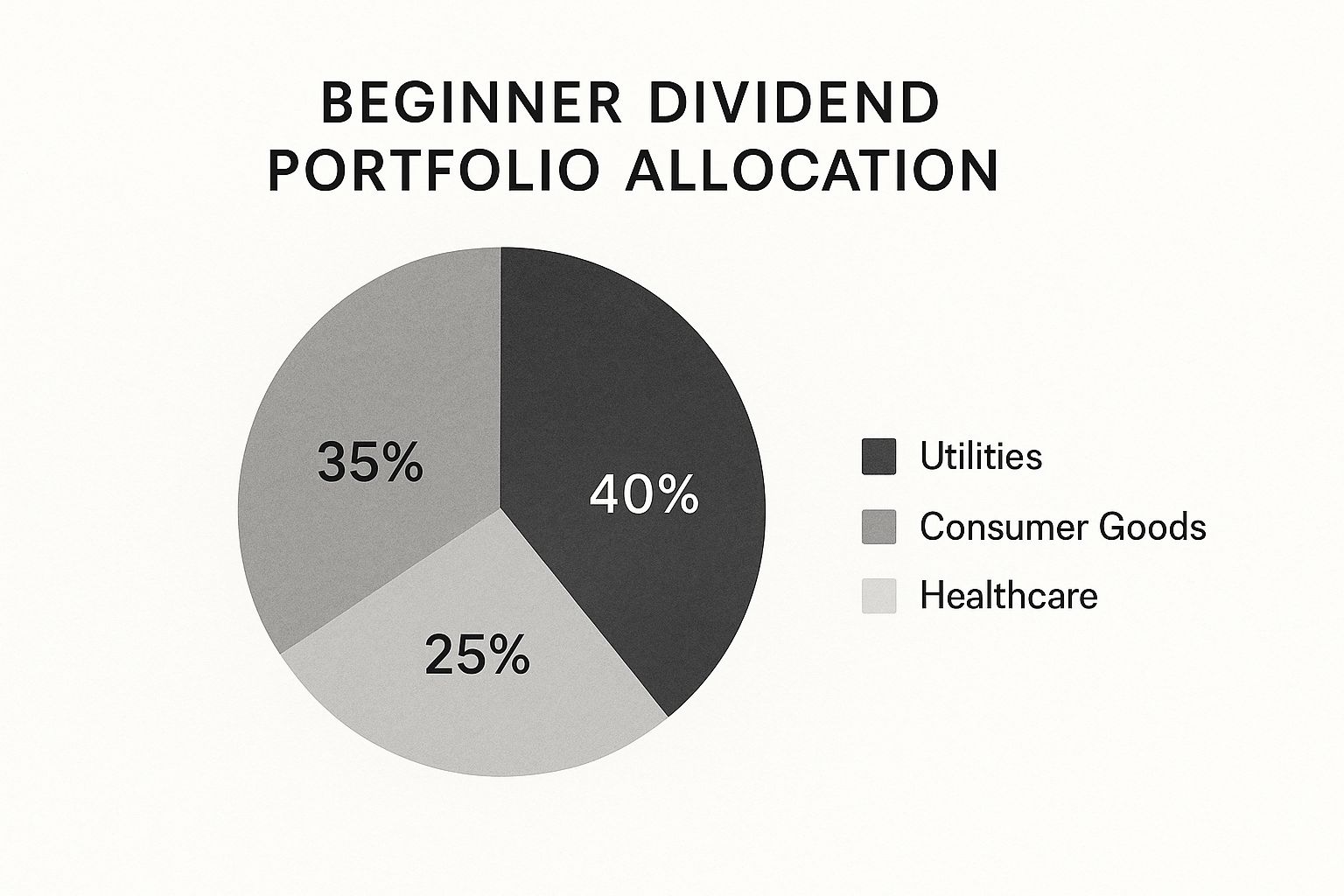 Infographic about dividend investing for beginners