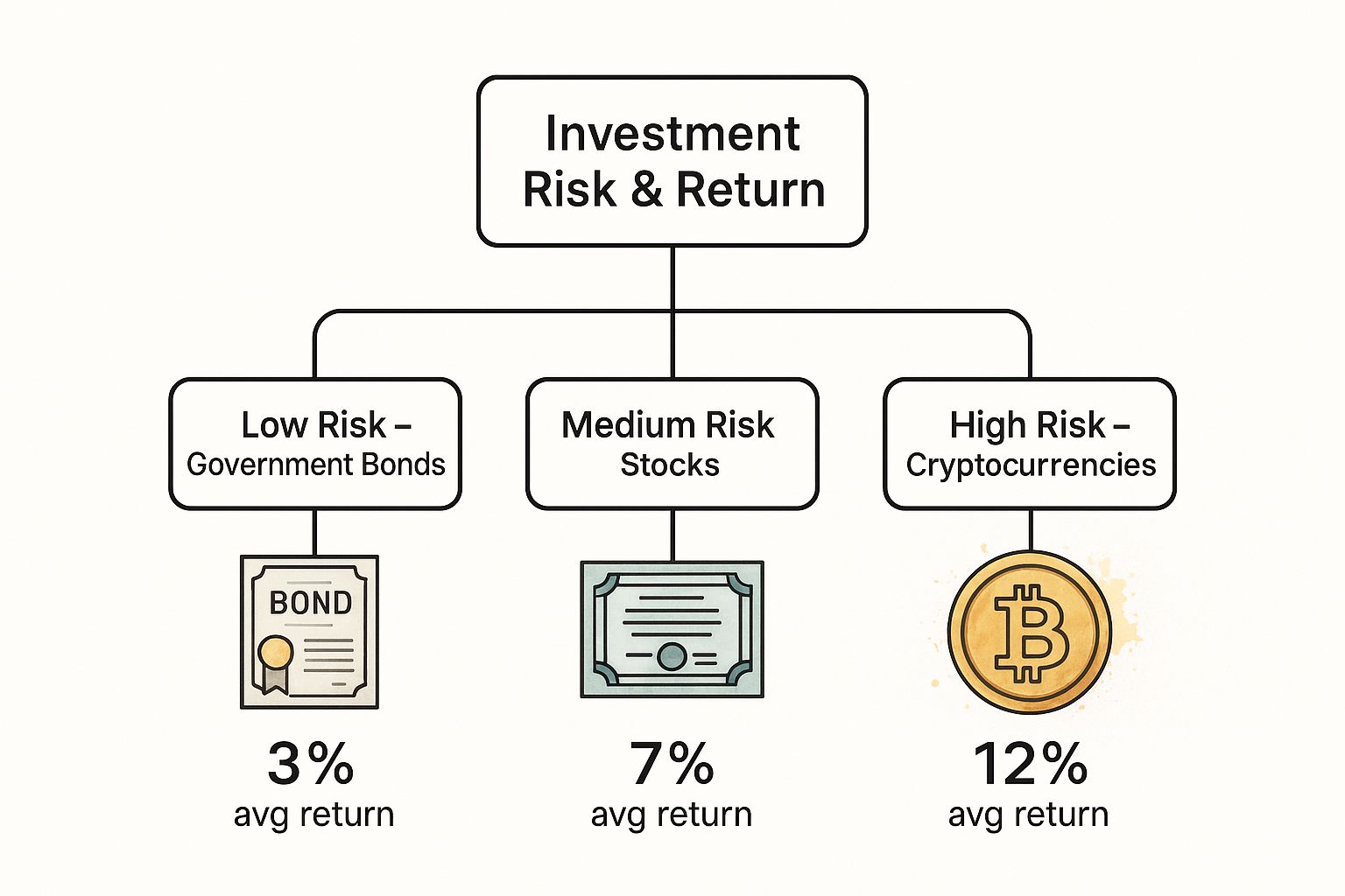 Infographic about investing for beginners guide