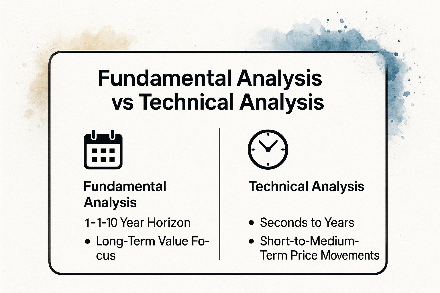Infographic showing key data about Time Horizon and Investment Approach