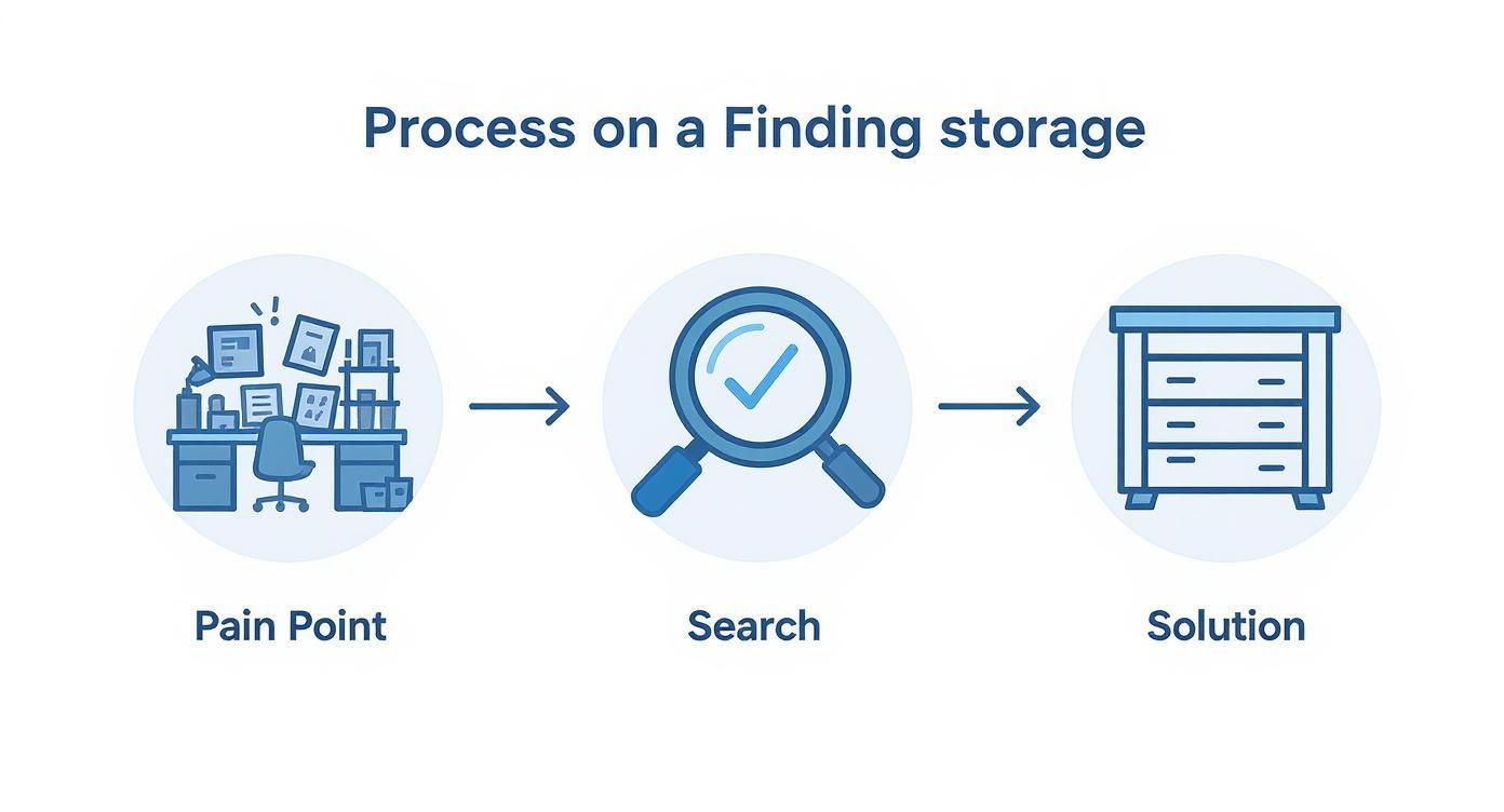 Infographic about business storage near me
