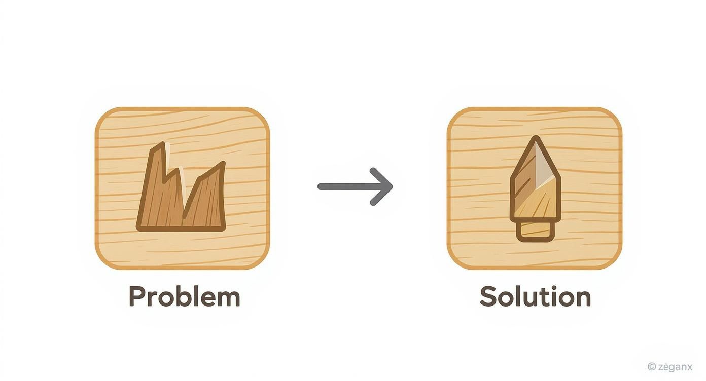 Infographic about brad point drill bits