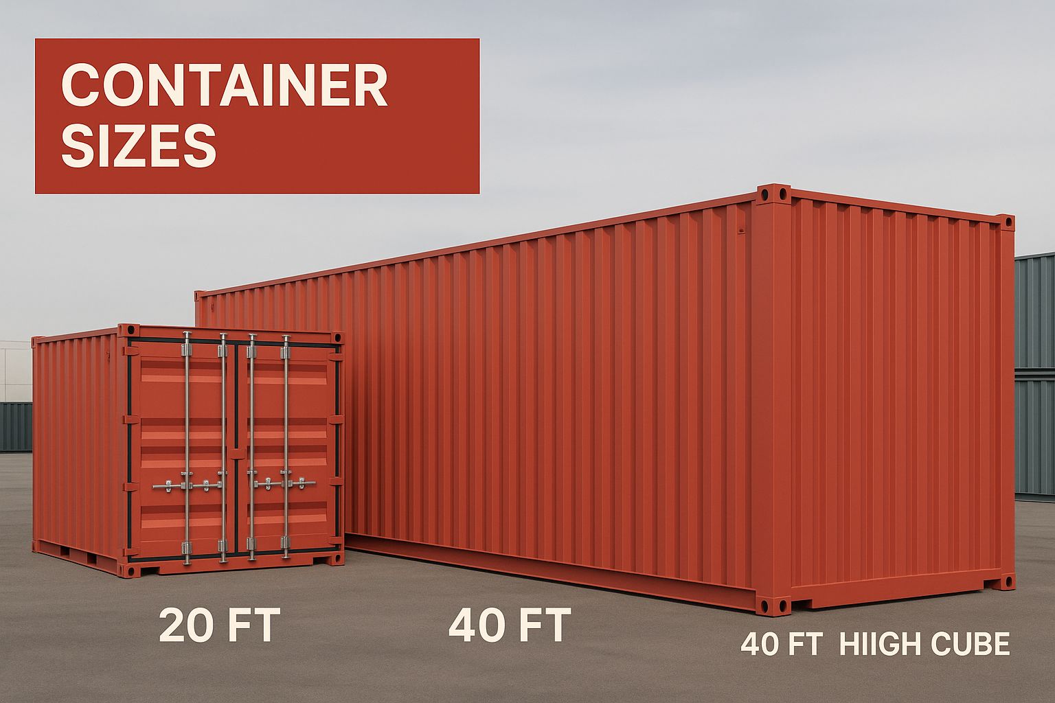 Infographic about buying storage containers