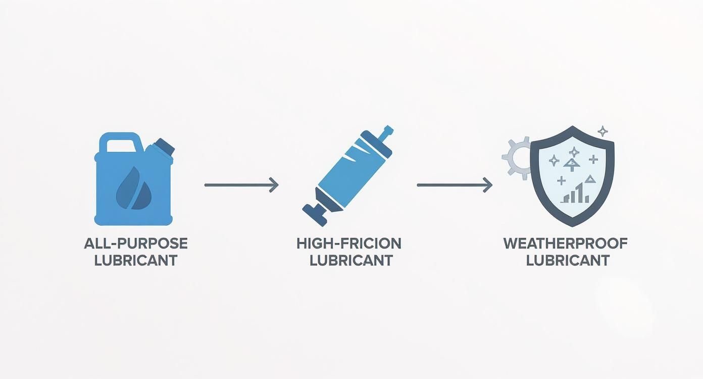 Infographic about how to fix squeaky door hinges