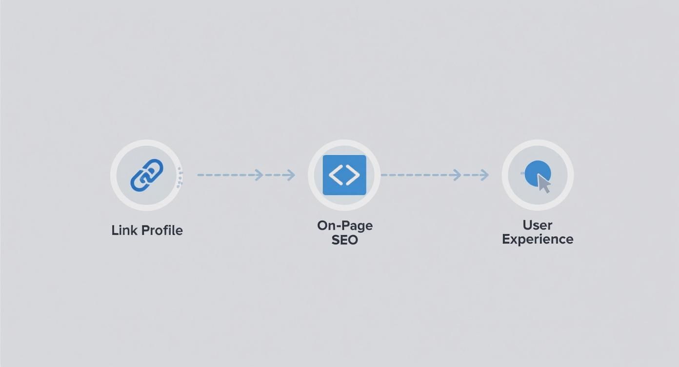 Infographic about how to increase domain authority