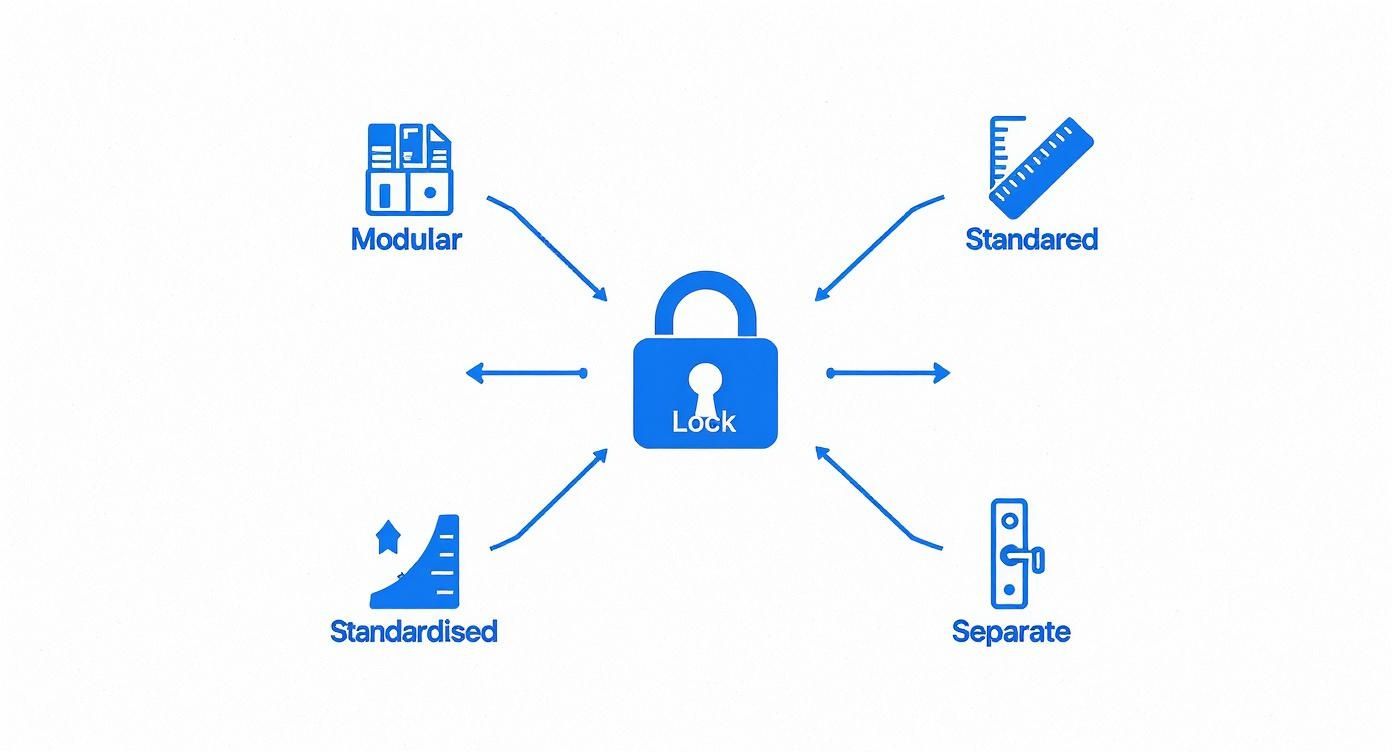 Infographic about what is a euro cylinder lock