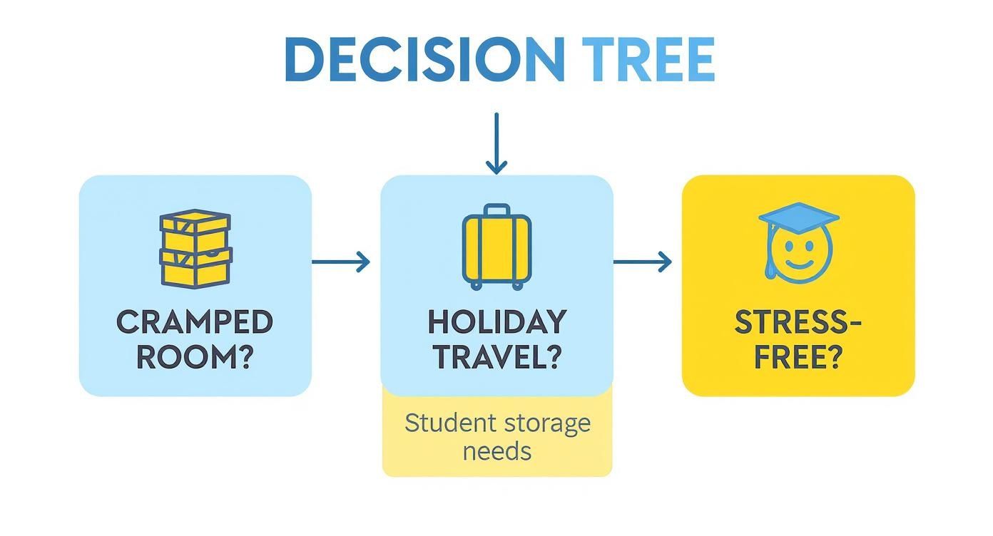 Infographic about student storage exeter