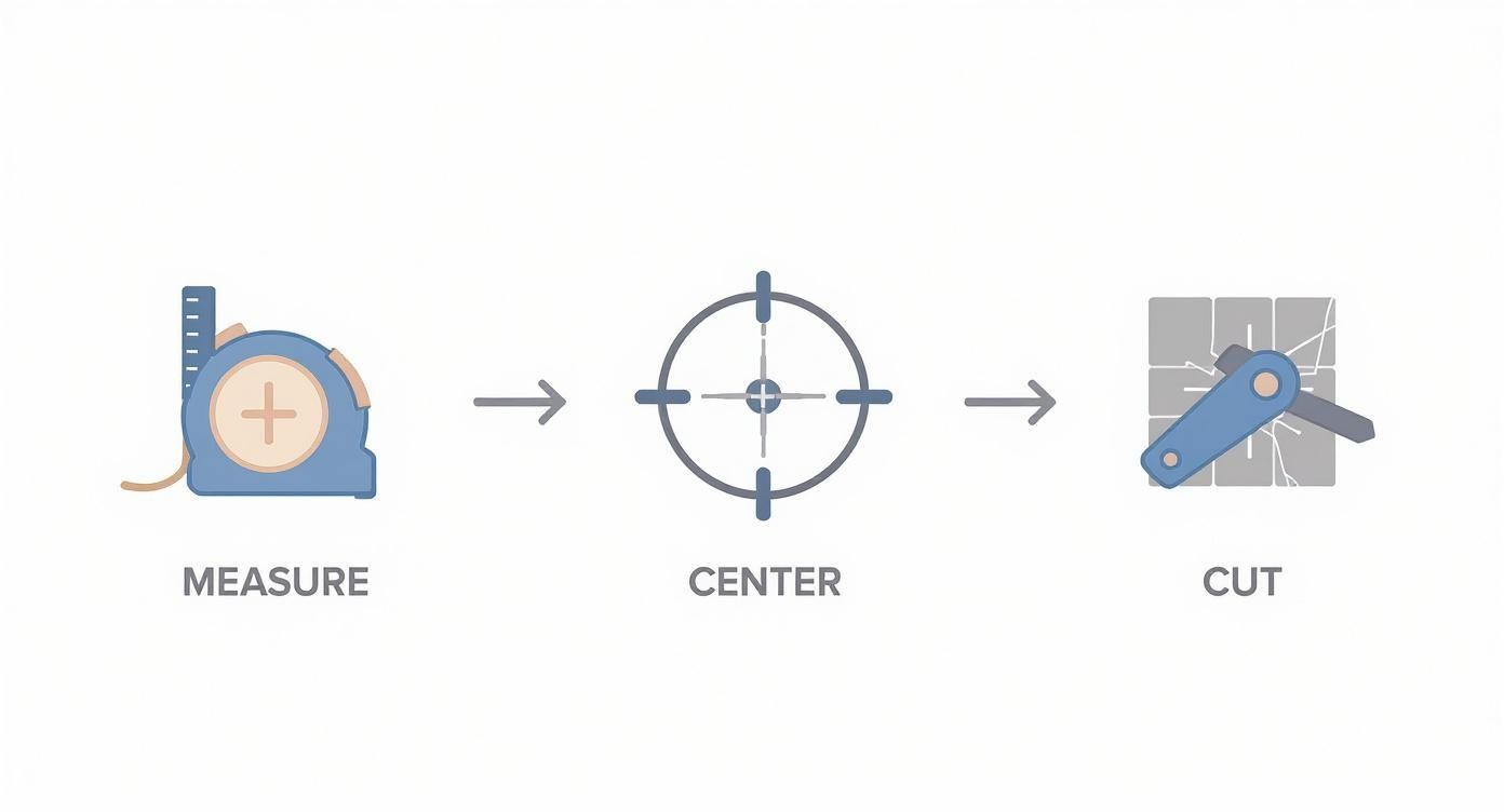 Infographic about how to tile bathroom walls