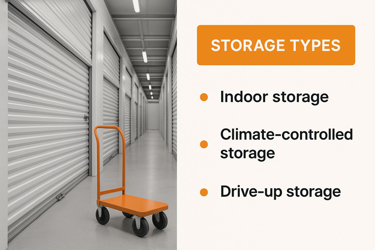 Infographic about how much does storage cost uk