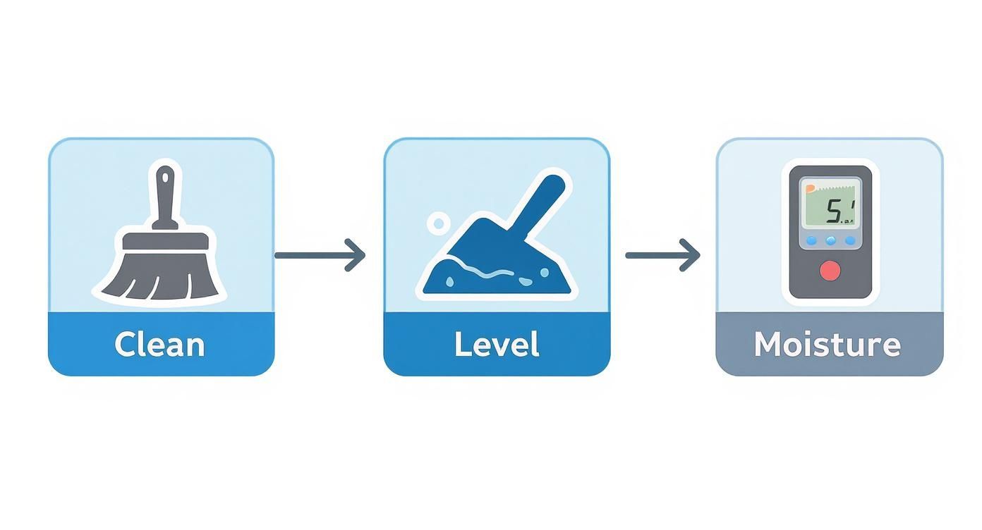 Infographic about lay wood floor