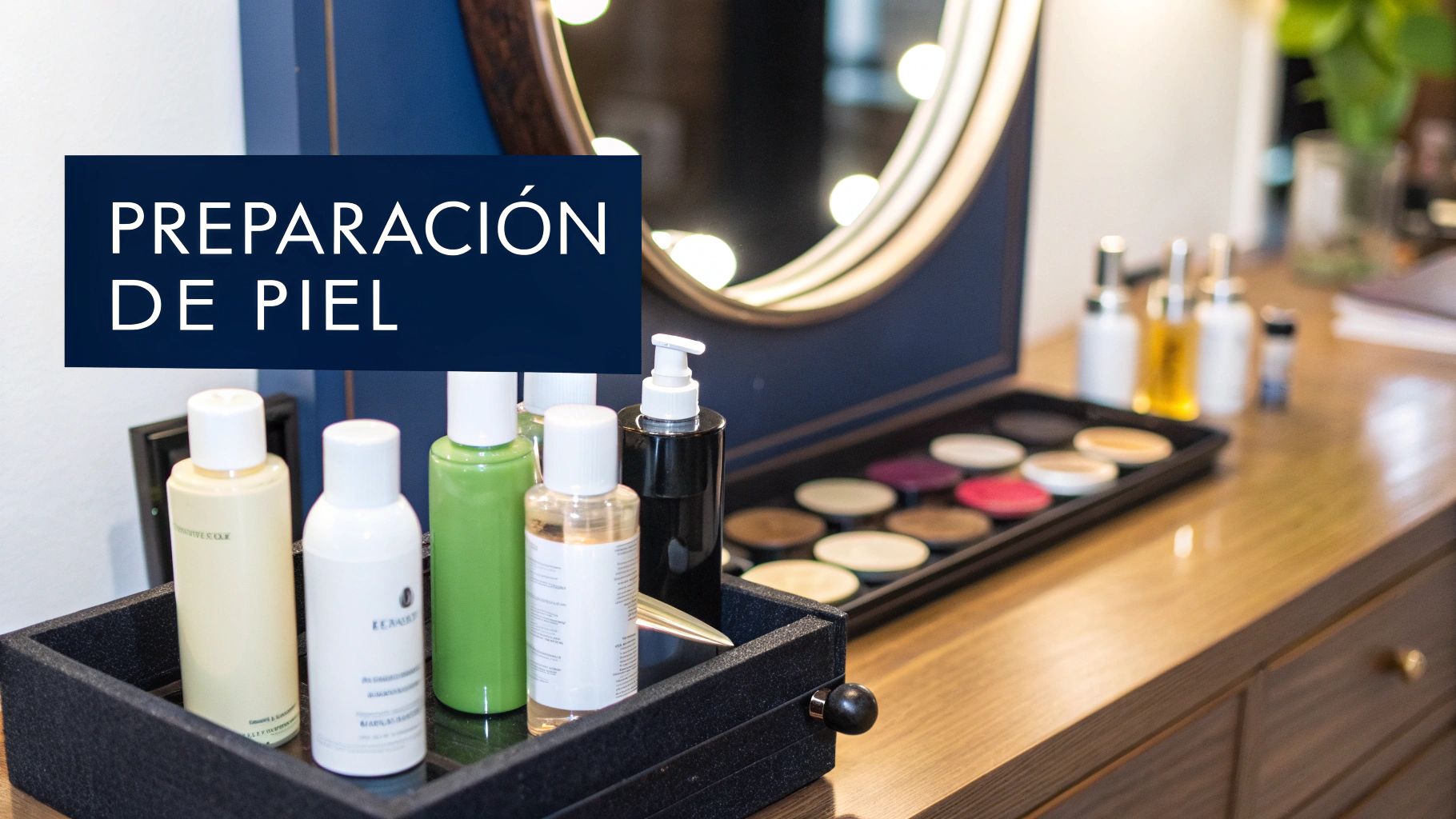 Una persona aplicándose base de maquillaje con una esponja