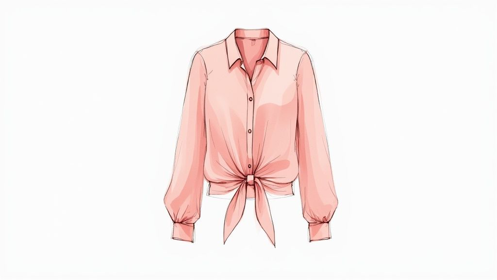 A woman wearing a soft blush pink outfit, showcasing it as a versatile neutral color.