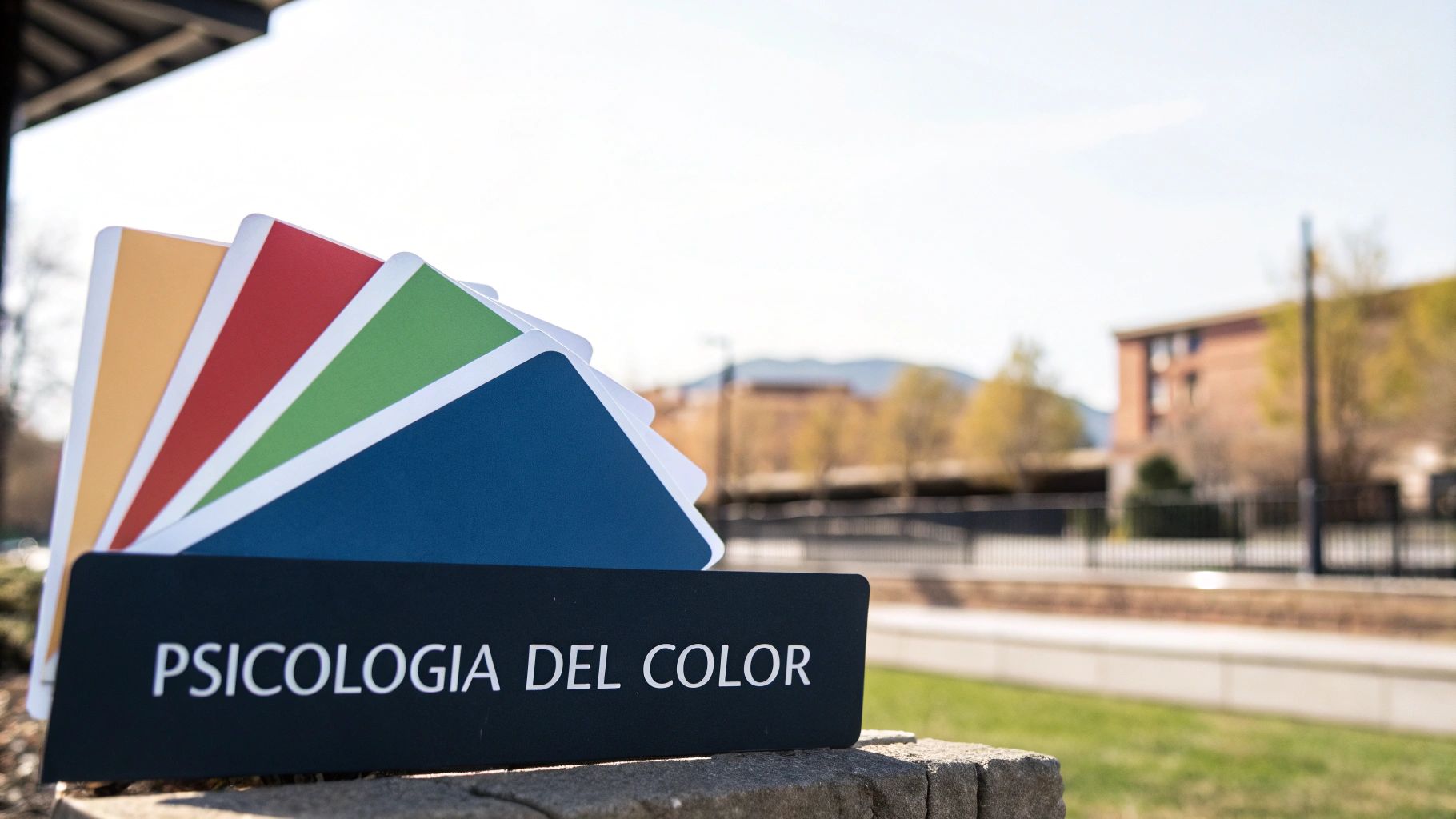 Una selección de pinturas y muestras de color dispuestas para evocar emociones.