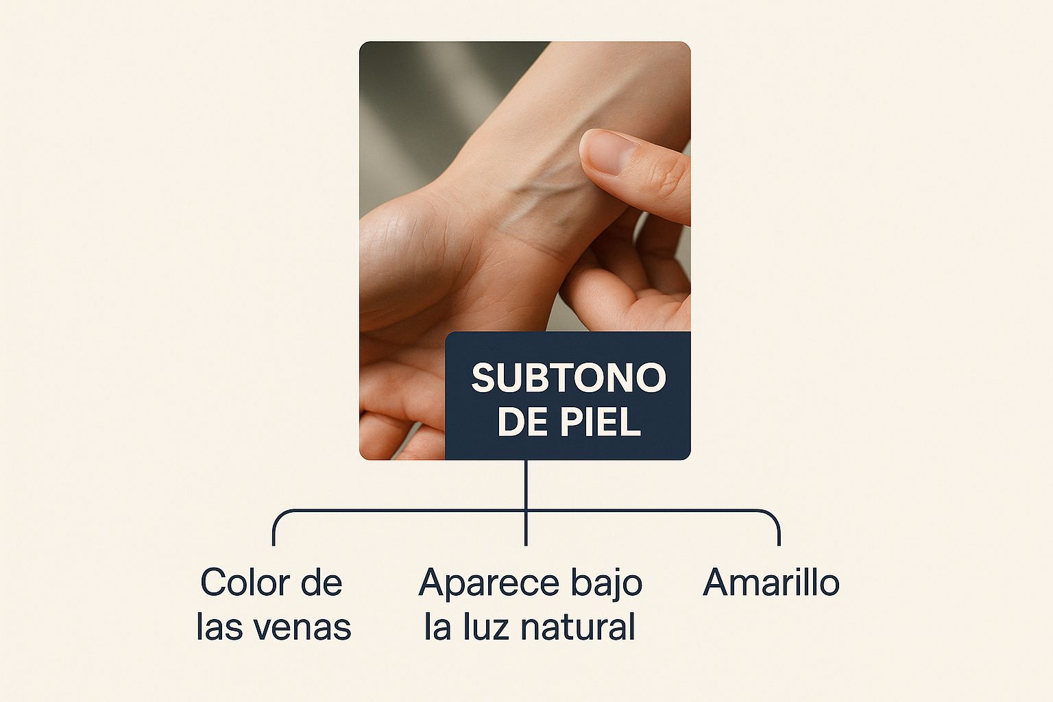 Infographic about cómo saber qué colores me favorecen