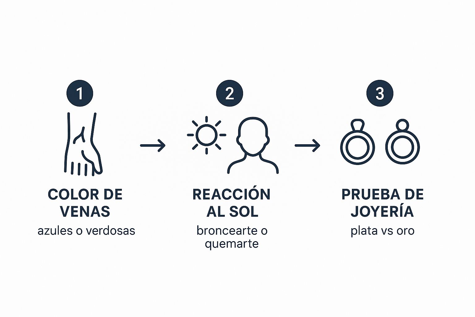 Infographic about qué colores me favorecen test