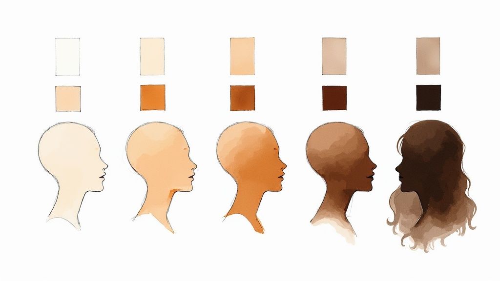 Best Hair Color for Skin Tone Chart Female (2025) | Top Picks