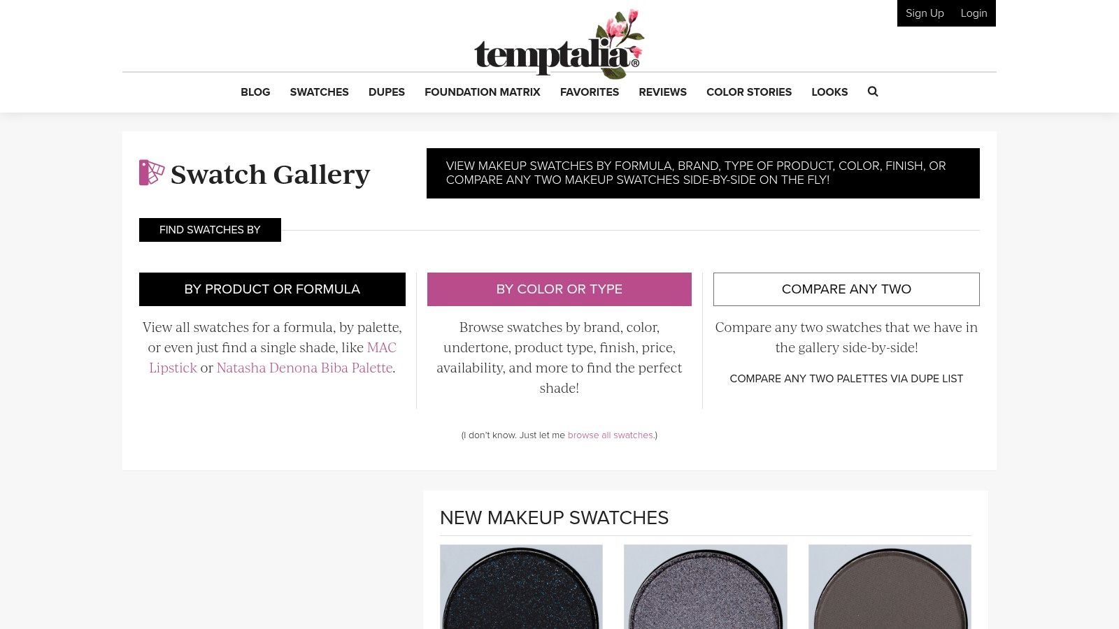 Temptalia Swatch Gallery