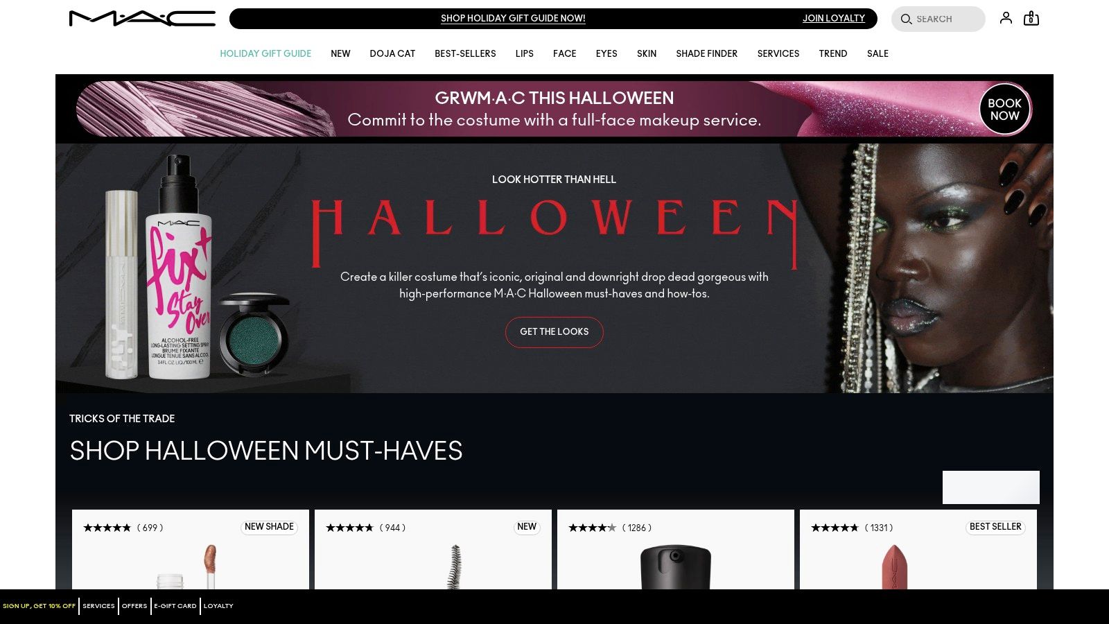 MAC Cosmetics (Brand site)