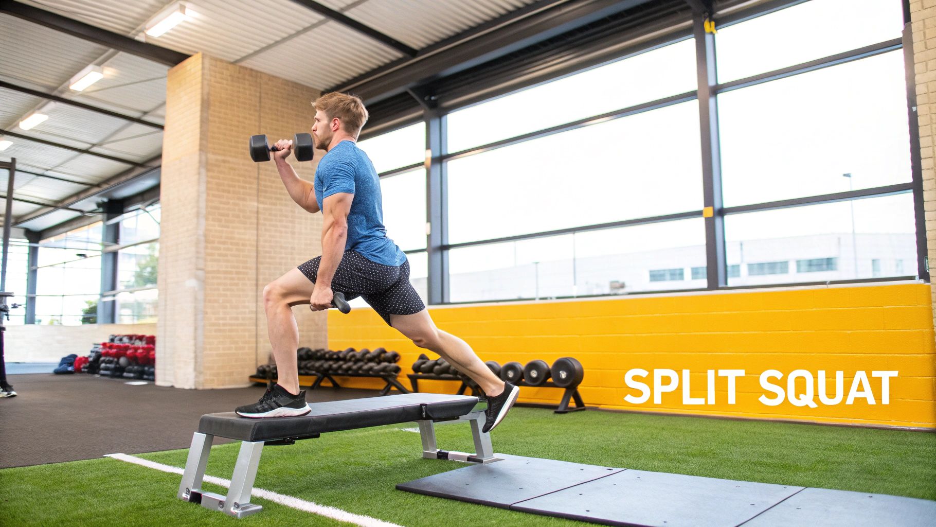 Dumbbell Bulgarian Split Squat