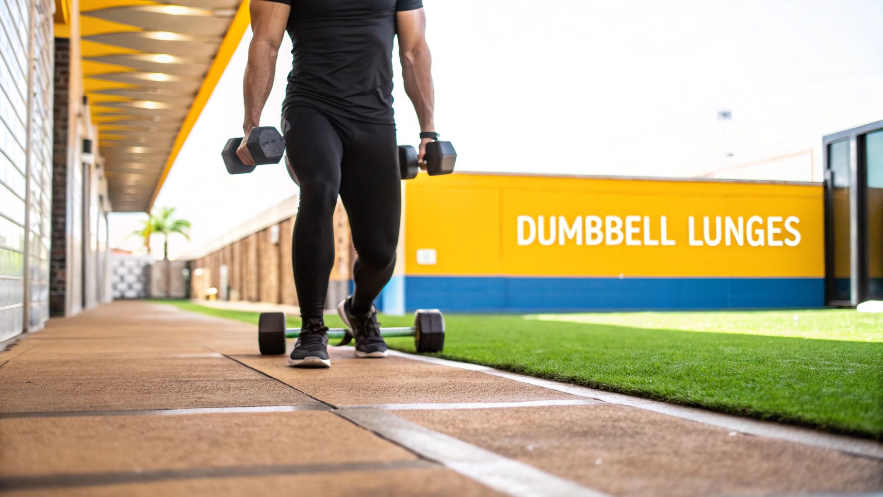 Dumbbell Lunges