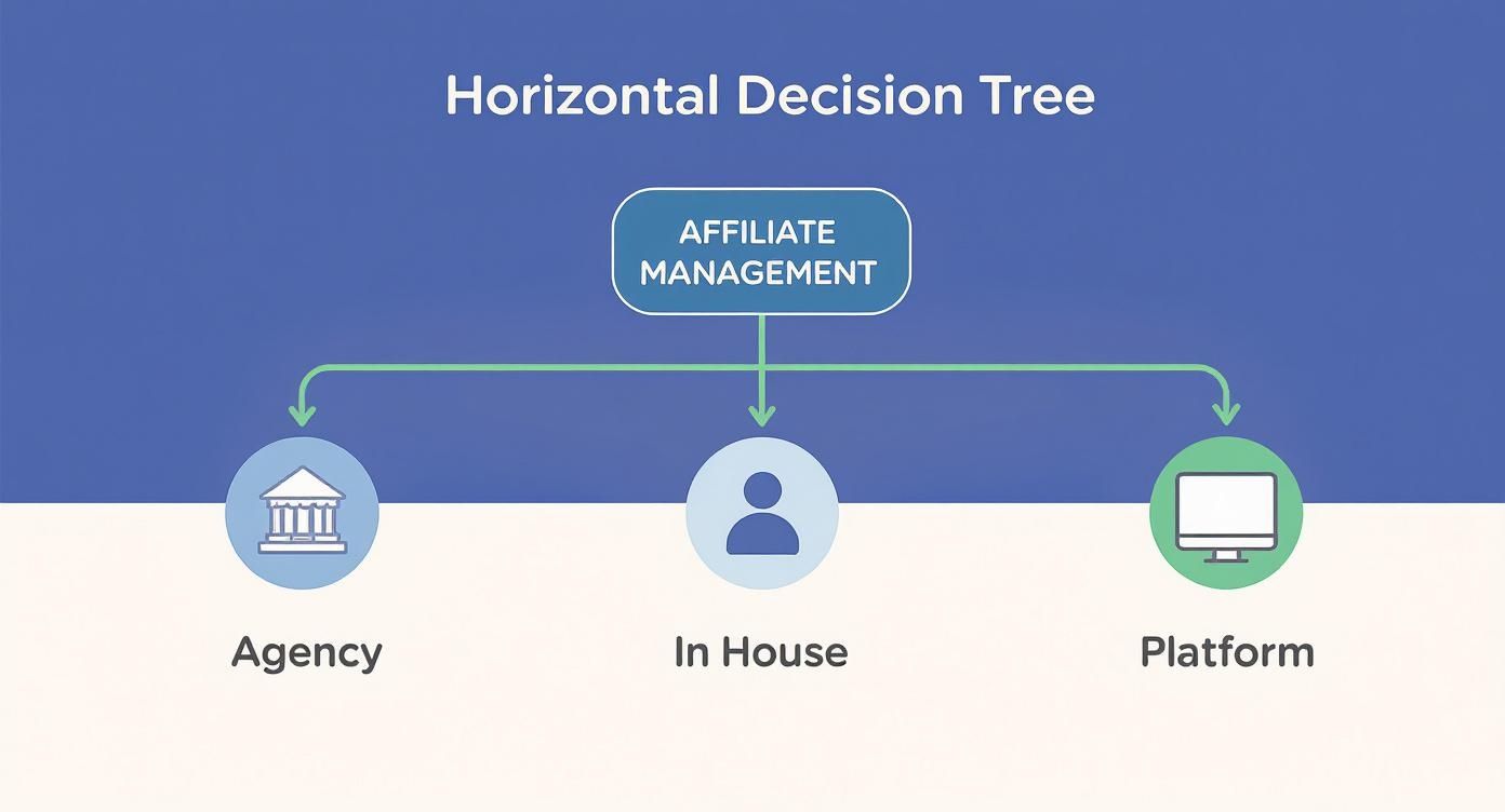 Infographic about affiliate agency