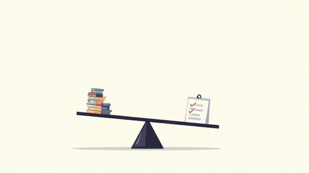 A person pointing at a screen showing financial charts and graphs related to marketing costs.