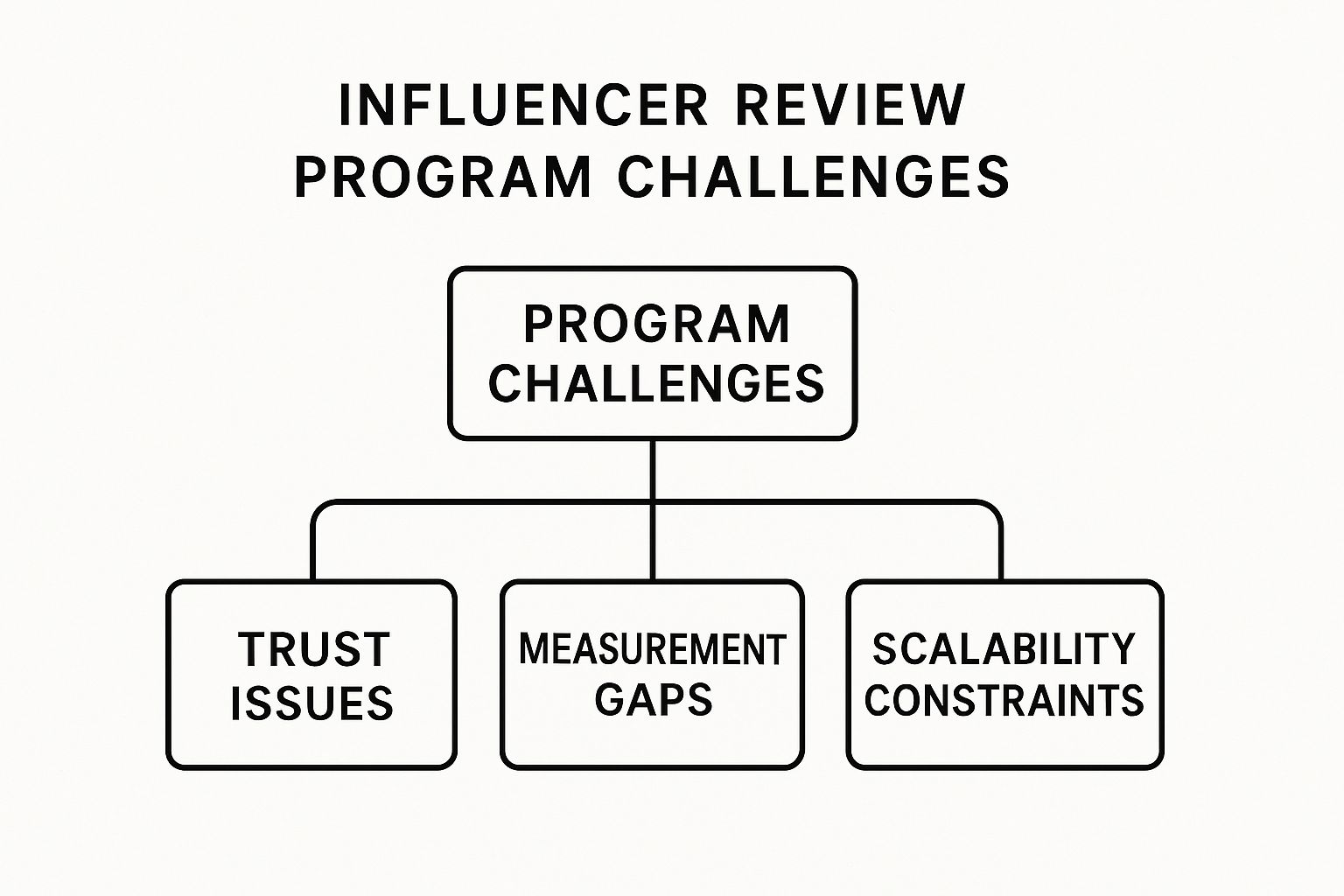 Infographic about influencer review program