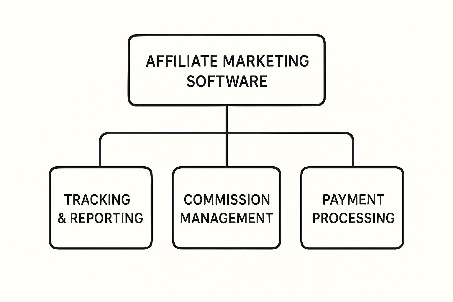 Infographic about affiliate marketing software