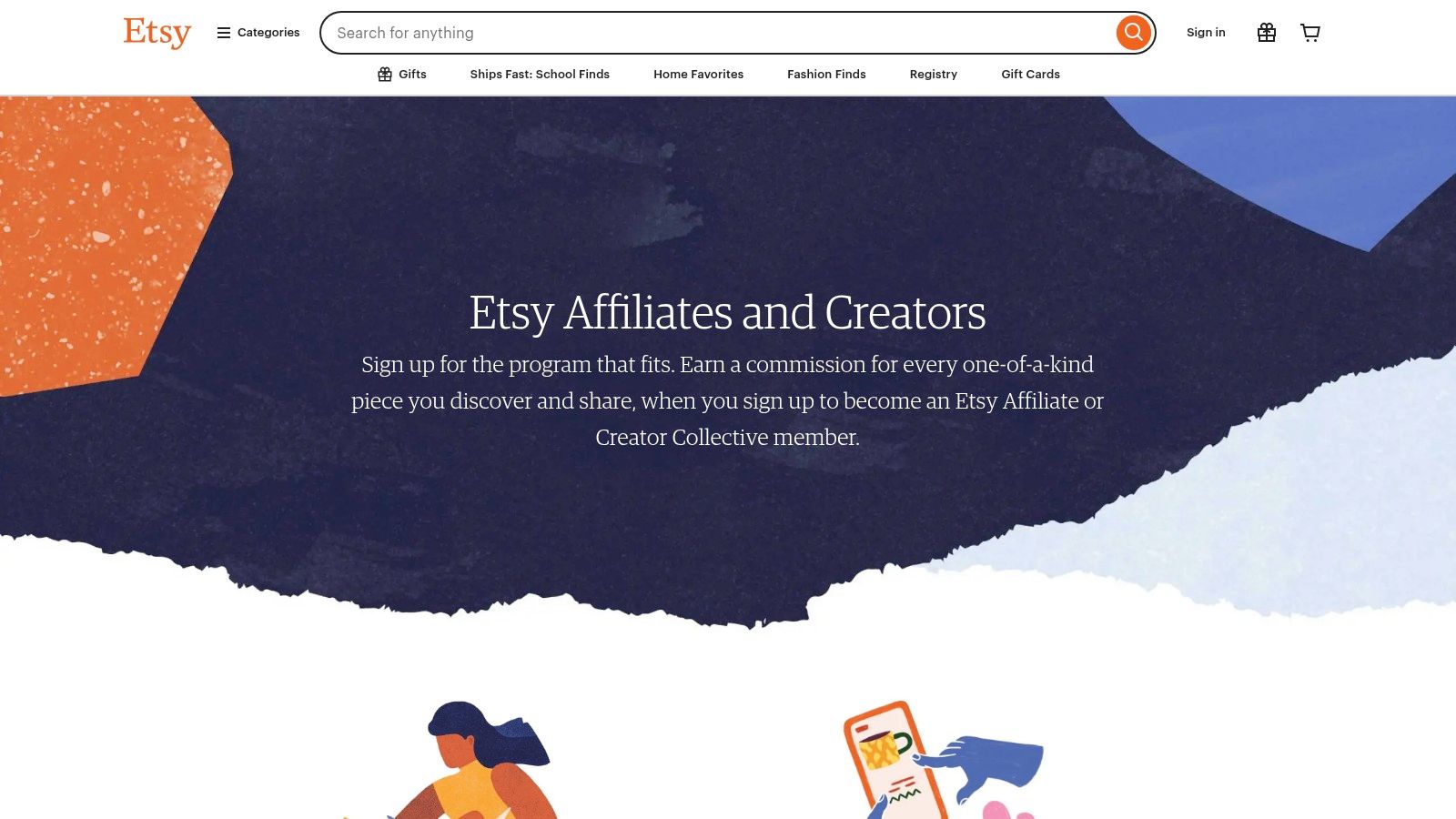Etsy Affiliate Program