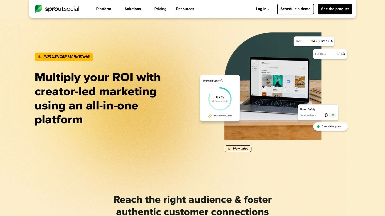 Sprout Social Influencer Marketing (formerly Tagger)